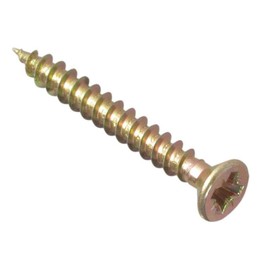 ForgeFix Multi-Purpose Single Thread Screws | 3.5 x 35mm | Zinc Yellow Passivated | Box 200