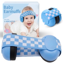 YingErTool Baby Ear Defenders - 25dB, Infant Headphones Noise Cancelling for 0-36 Months, Safe & Soothing Hearing Protection, Ideal for Travel (Blue)