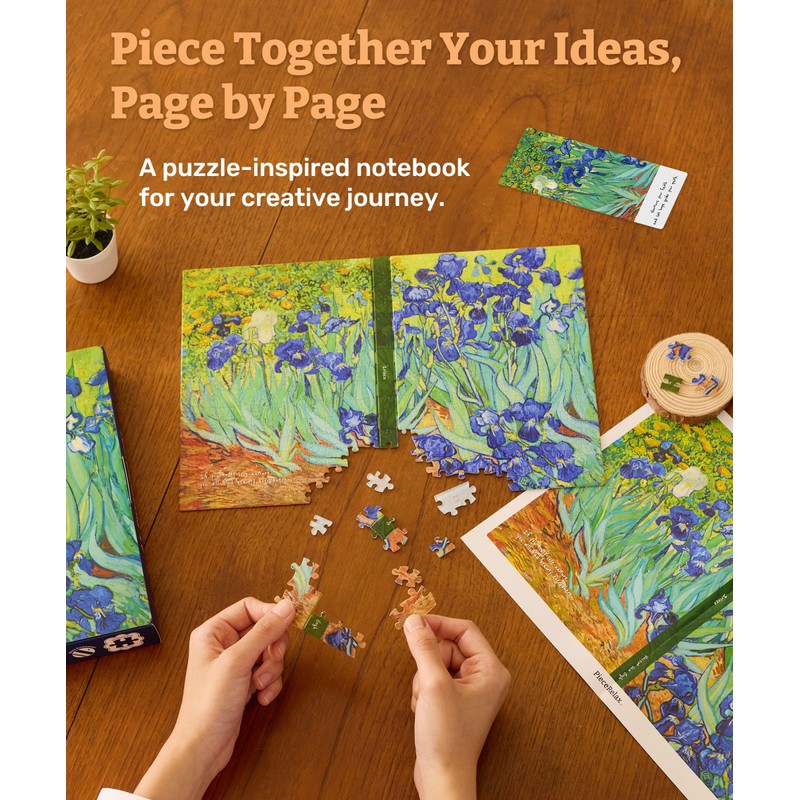 PieceRelax Puzzle Journal for Adults - Van Gogh - Irises