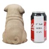 Ebros Lifelike Sitting Pug Dog Statue 6" Tall Pet Pal