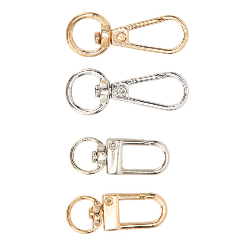 40Pcs Lobster Claw Clasps Zinc Alloy Gold Silver Color Glossy