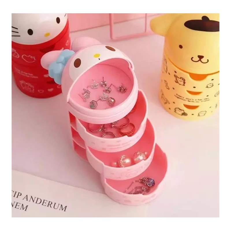 Sanrio Pompompurin 3 tier drawer mini storage organizer