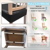 KIDOACOW Soft Leather Chair Seat Covers Dining Chairs Set of