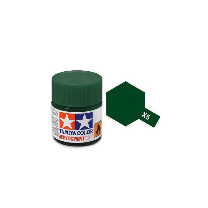 Tamiya Models X-5 Mini Acrylic Paint, Green