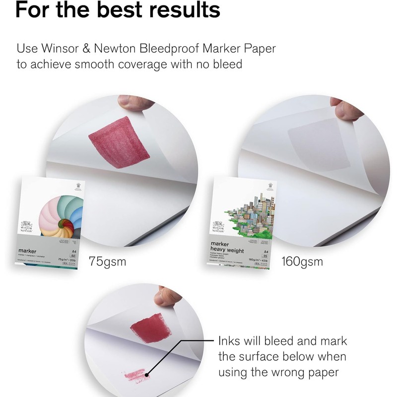 Winsor & Newton 0290190 ProMarker Set - Primary Colours, 3