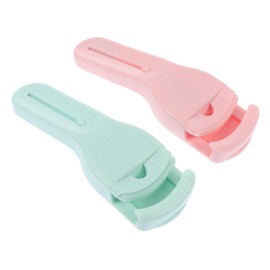 WOONEKY 2pcs Eyelash Curlers Ergonomic Design Non- and Comfortable to Use for Lasting Curls Beauty Tool for Parties Fashion Looks