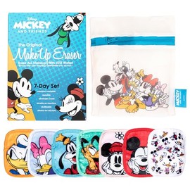 Make Up Eraser Toallitas desmaquillantes Mickey & Friends 7-Day Set Erase All Makeup with Just Water, Including Waterproof Mascara, Eyeliner, Foundati