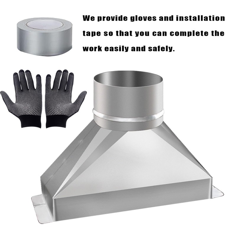 4" Dia x 3-1/4" x 10" L microwave vent kit,