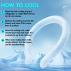 (White) Ice Collar, Neck Cooling Tube, Portable Cooling Wraps for