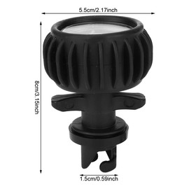 30PSI Air Pressure Gauge, Single Barometer with High Hand Pump, Kayak Accessories for Dinghy Dinghy Gauge Pump