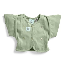 ergoPouch 0.2 TOG Butterfly Cardi Features Unique Arm Pockets for Your Baby - Baby Sleeping Swaddle Over Any Sleeping Bag (0-3 Months, Willow)