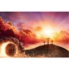 Resurrection Backdrop for Church 7x5ft Fabric Easter Religious Theme Empty