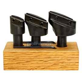 Juego de 3 cortadores de mosca de 1/2 pulgadas, vástago de 3/4 pulgadas, 1-1/2 pulgadas, brocas de herramienta endurecidas