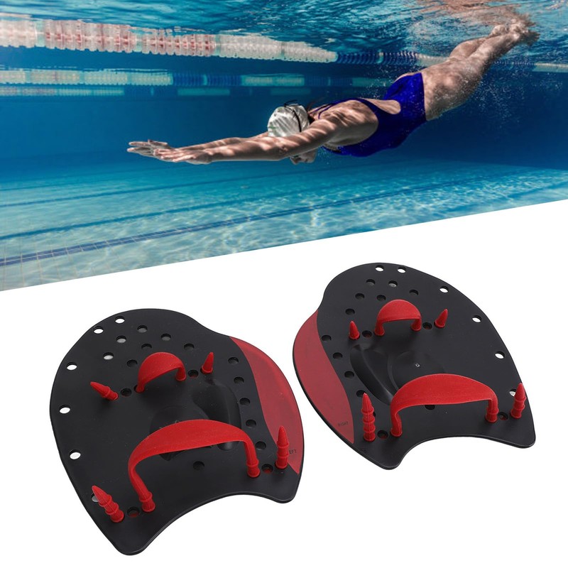 Hand Paddle, Finger Swimming Paddle, Adjustable Swimming Training, Hand Fin