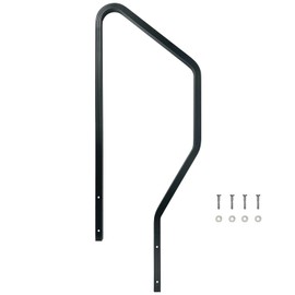 Myard RVH4 Grooved Handrail RVH4 for 4 Step Above 1st Generation RV Entry Steps, Replacement for MORryde STP214-006H Recreational Vehicle