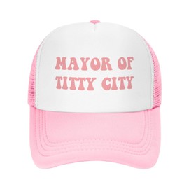 Funny Trucker Hat Can't Nobody Love You Like Jesus for Women and Men Baseball Cap Breathable Mesh Pink