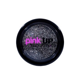 PINK UP | Glitter Compacto Para Ojos | Alta adherencia | Textura extra suave | Finos Brillos Para Usarlo en Ojos Labios y Cuerpo | 12 Tonos Vibrantes | Maquillaje | Color Metal | Modelo PKG03