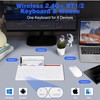 UrbanX Compact Rechargeable Wireless Multi-Device Bluetooth Keyboard and Mouse Combo