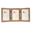 Lawrence Frames 766046T Nutmeg Wood Hinged Triple Picture Frame, 4