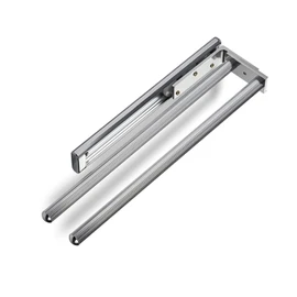 Pack of 2 High-Tech ® 335 mm Polished Chrome Towel Rail Hand Cloth Towel Holder Extendible 2 Arm Extension