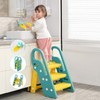 Onasti Foldable Toddler Step Stool for Bathroom Sink, Adjustable 3