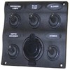SeaSense Marine 5 Way Switch Panel,Black