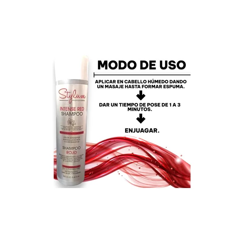 Shampoo Para Tonos Cobrizos Sin Sal Y Parabenos 280ml Stylum