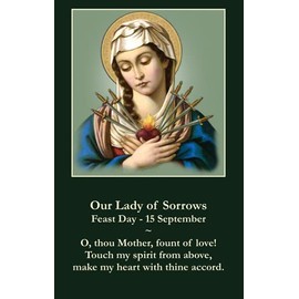 Our Lady of Sorrows Prayer Card (10-pack)