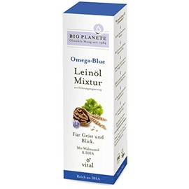 Bio Planete Omega Blue Linseed Oil Mixture for Dietary Supplement (1 x 0.10 L)