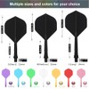 CyeeLife 6pcs Molded Dart Flights and Shafts,one Piece Integrated Accessory