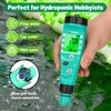 UIUZMAR pH Meter for Hydroponics EC pH Tester, pH PPM