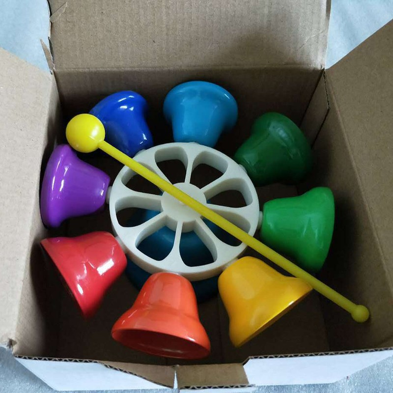 Musical Bell Toy 8 Notes Metal Bells Colorful Musical Toy