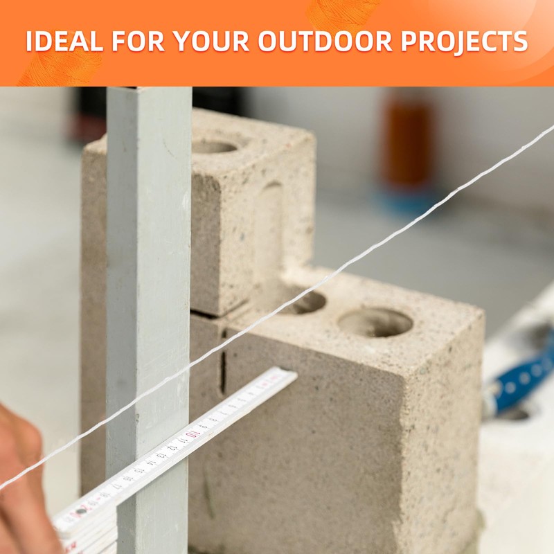 White Mason Line String 600 Feet #18 Braided Nylon Twine