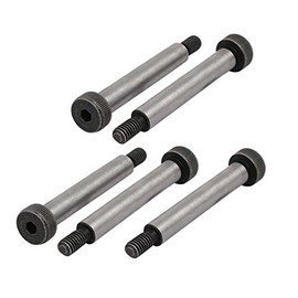 Sourcingmap 5pcs 40Cr Steel Shoulder Bolt 8mm Shoulder Dia 50mm Shoulder Length M6x12mm Thread