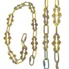 WOERFU 30 inch Antique Gold bronze Decorative Plum buckle Chain