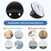 Topes de puerta autoadhesivos, protector de pared de acero inoxidable,