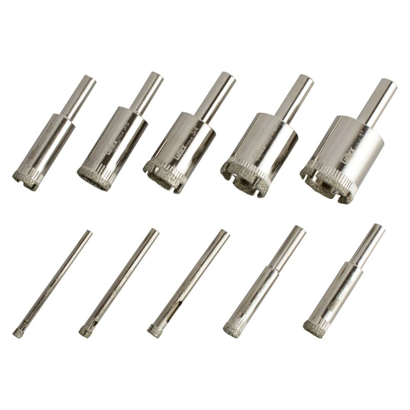 Cuttex Tools 5/32"-1" Diamond Drill Bit Set, Cuttex Tools 10