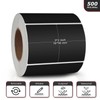 Meitaat Black Rectangle Stickers 3 x 2 Inch Color Coding