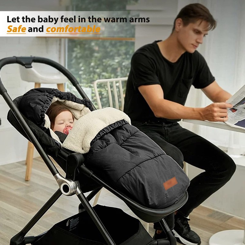 LAT Baby Warm Bunting Bag Universal,Stroller Sleeping Bag Cold Weather,Waterproof