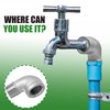 ISDVBUY 2 Pack 304 Stainless Steel Elbow, 90 Degree Pipe