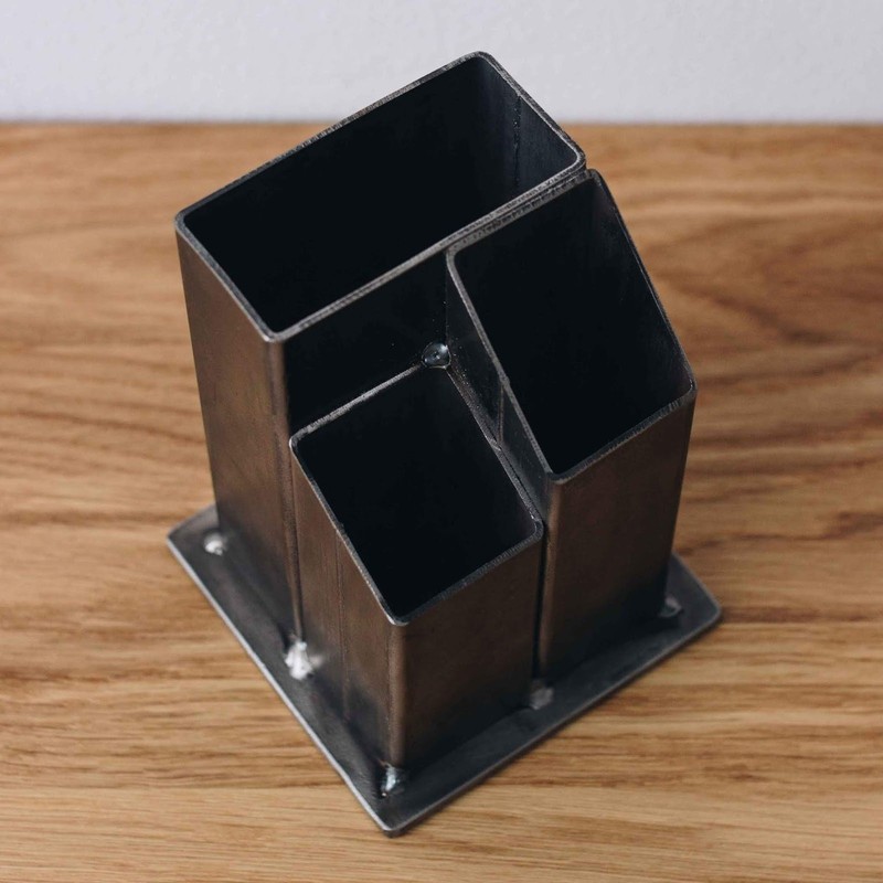 Original BestLoft® Raw Steel Pen Holder - Pen Holder in