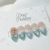 [Handmade Nail Tips] Sea Mermaid Nail Tips - Petit Coffin