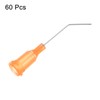 sourcing map 60pcs Blunt Tip Dispensing Needles 23G 1" Bent