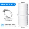 BONHHC Hose Adapter Double Hose Nozzle, 2 Piece Hose Connector