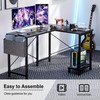 New L shaped Computer Desk Gaming Table Pc Laptop Workstation