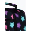 hype Unisex Lunch Box, Black with Pink, Purple & Blue
