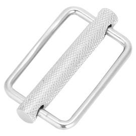 Alomejor Diving Belt Buckle 51 mm Stainless Steel Adjustable Metal Sliding Buckle for Underwater Diving Accessories