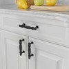 Amerdeco 10 Pack Matte Black Cabinet Pulls 3 Inch(76MM) Hole