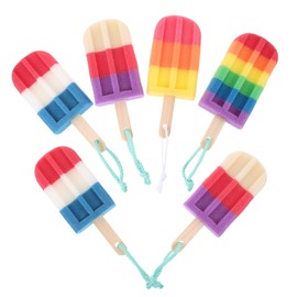 FOMIYES 2sets Exfoliating Bath Sponge Pouf Shower Brush Scrubber Bath Shower Scrubber Brush Pouf 6pcs*2 Random Color