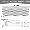 Dazzle Bright Christmas Net Lights, 360 LED 12FT x 5